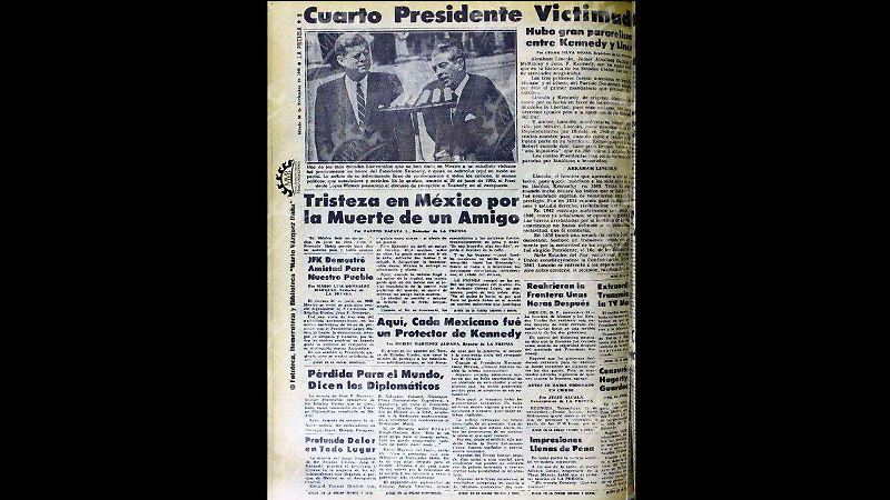muerte de Kennedy La Prensa Fototeca, Hemeroteca y Biblioteca "Mario Vázquez Raña"